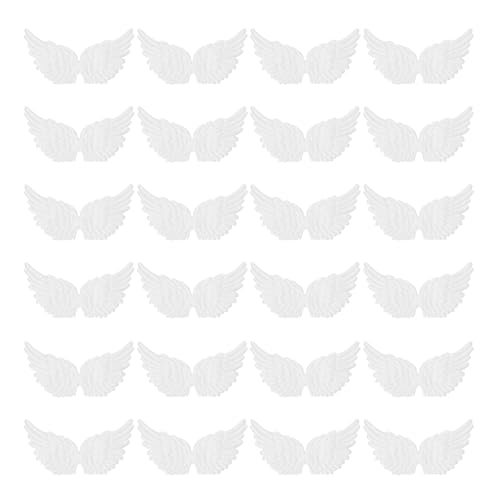 Angel Wings for Crafts, Small Ornament on Patches for Backpacks Dress DIY — PATIKIL