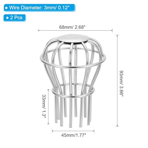Anti-Blocking Line Cap Drain Cover Round Downspout Protector view 2
