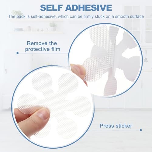 Anti Slip Shower Stickers, Snowflake Shape Cute Treads Tubs Bathroom view 4