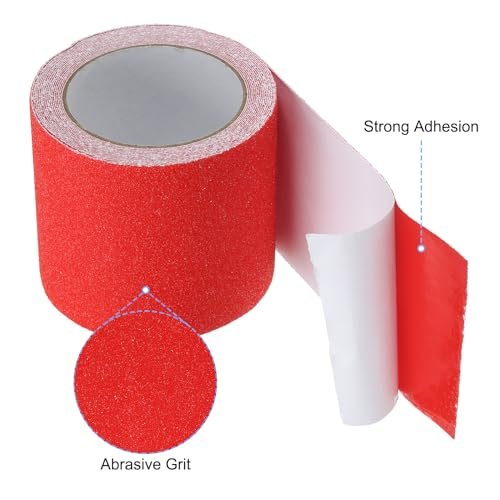 Anti Slip Traction Tape 4" x 16 Ft Non-Slip Grip Tape Red view 3