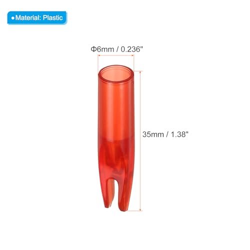 Archery Arrow Nocks 6mm 0.236" Inner Dia., 60 Pack Glue on Arrow Nock view 2