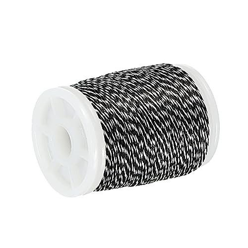 Archery Bow String Serving Thread 120yd/110M, 0.8mm, Black White view 3