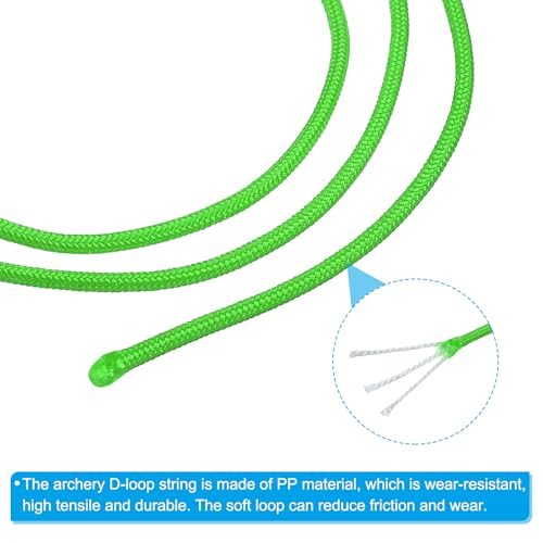 Archery D Loop Rope 10 FT, Bow D Loop String Release Material Nock Wire view 4