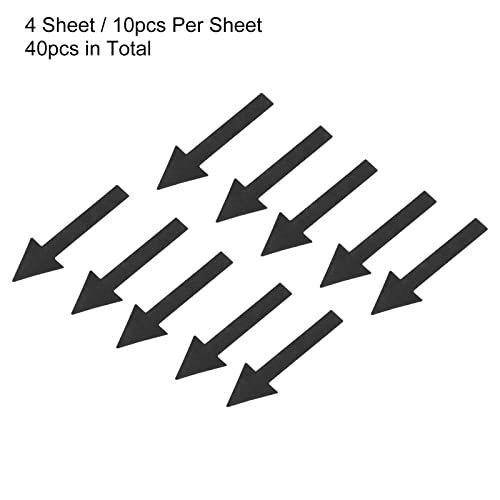 Arrow Sticker 2 Inch, 4 Sheet Directional Sign PVC Adhesive Removable view 3