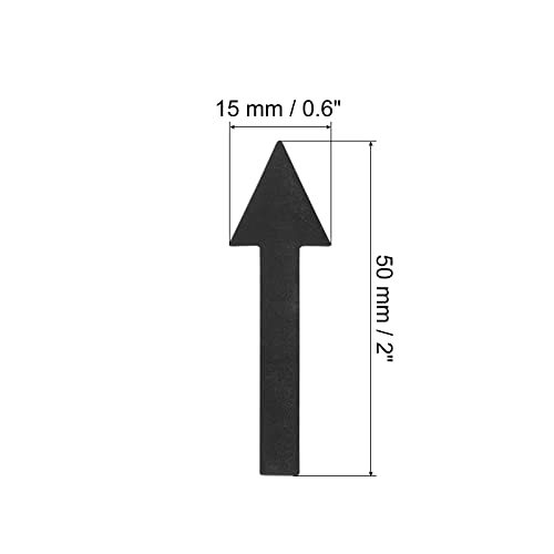 Arrow Sticker 2 Inch, 4 Sheet Directional Sign PVC Adhesive Removable view 2
