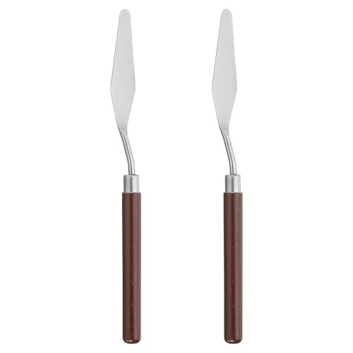 Art Spatula, 2 Pcs No.4 20mm Stainless Steel Flexible Palette Knife — PATIKIL