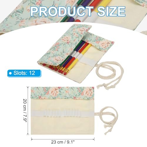 Art Tools Organizer 12 Slots Colored Marker Holder Bag Artist Brush view 2