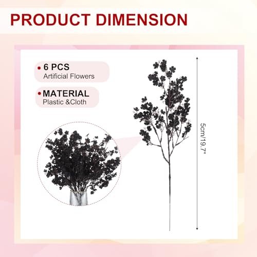 Artificial Flowers European Fake Flowers Black, DIY Bouquet, Fake Floral view 2