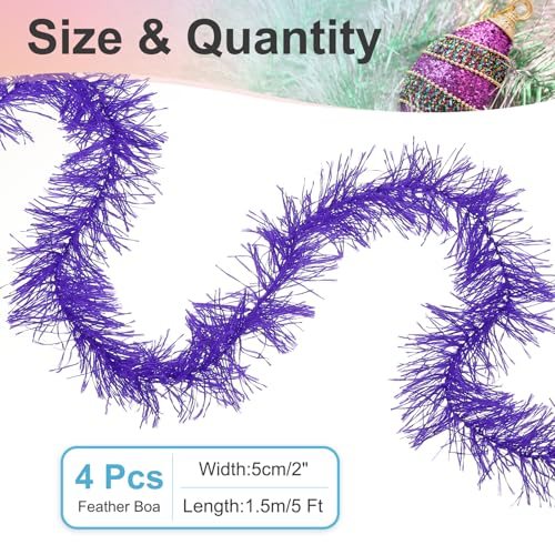 Artificial Fluffy Feather Boas, Party Decorations view 2