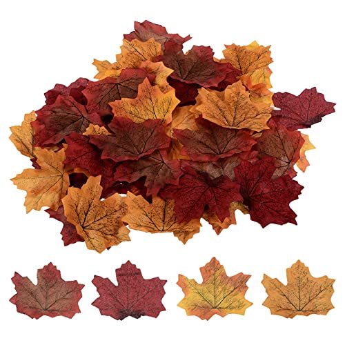 Artificial Leaves, 200 Pcs Mixed Fall Maple Autumn Fake Leaf — PATIKIL