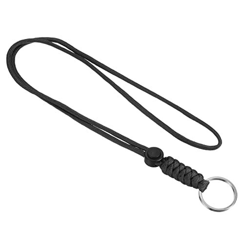 Badge Lanyard with Keyring 18 Inch, Necklace Keychain Cord Metal Hook — PATIKIL