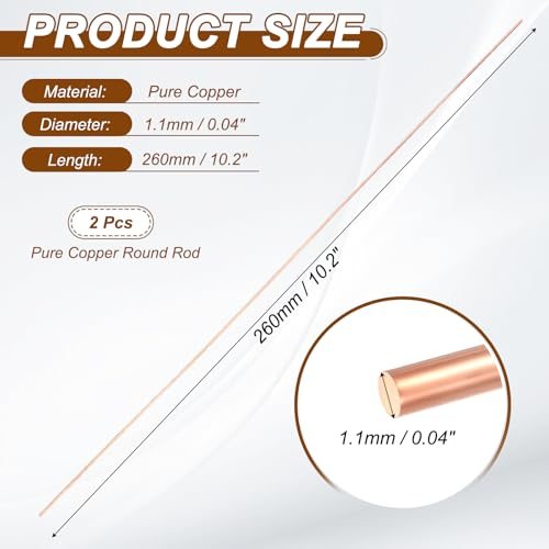 Bare Copper cu Metal Rod Lathe Bar Stock view 2