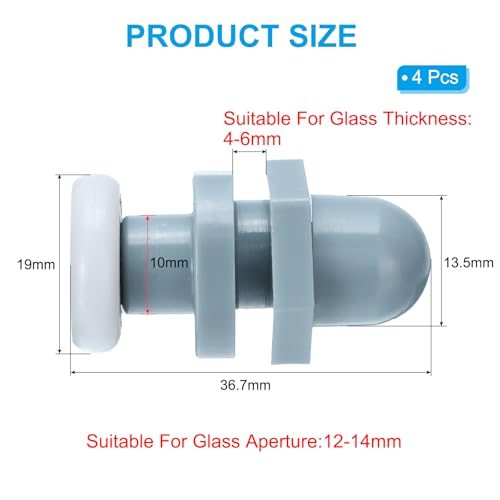 Bathroom Glass Door Runner Replacement Part Sliding Shower Door Wheels view 2