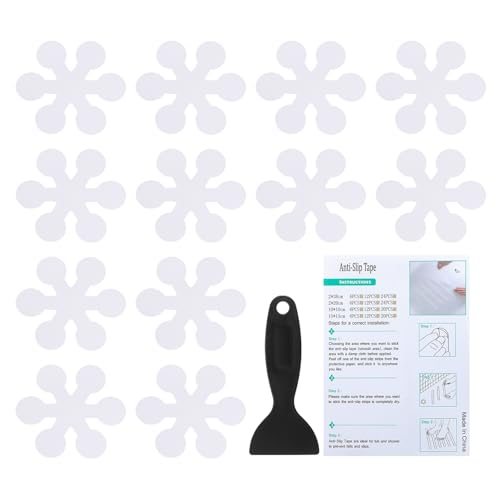 Bathtub Non Slip Stickers 3.15x3.15 Inch, 12 Pack Snowflake Safety Shower — PATIKIL