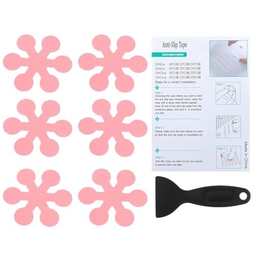 Bathtub Non Slip Stickers 3.15x3.15 Inch, 6 Pack Snowflake Safety Shower — PATIKIL