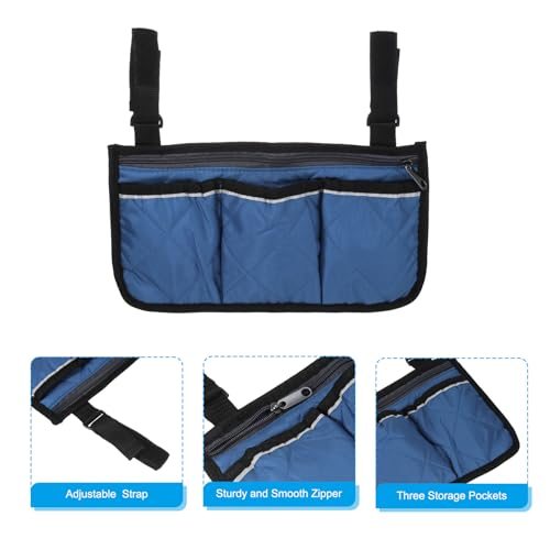Beach Chair Armrest Bag, Waterproof Beach Chair Hanging Storage Pouch Arm view 4