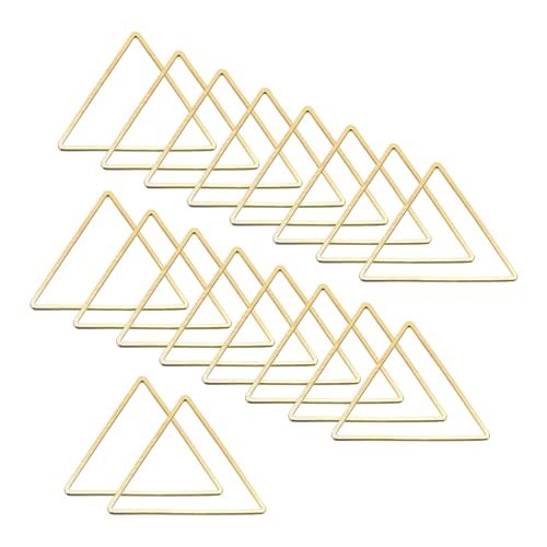 Beading Hoop Earrings, 30 Pcs Triangle Beading Findings Copper Hoop — PATIKIL