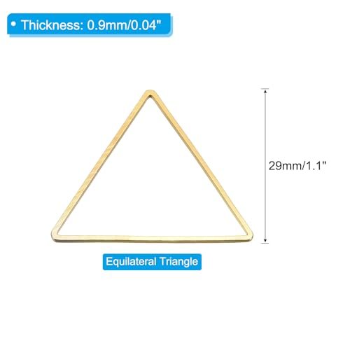 Beading Hoop Earrings, 30 Pcs Triangle Beading Findings Copper Hoop view 2