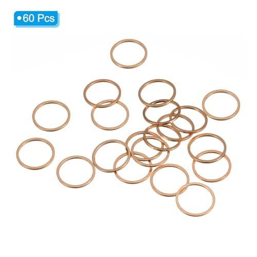 Beading Hoop Earrings, 60 Pcs Round Beading Findings Copper Hoop Earring view 3