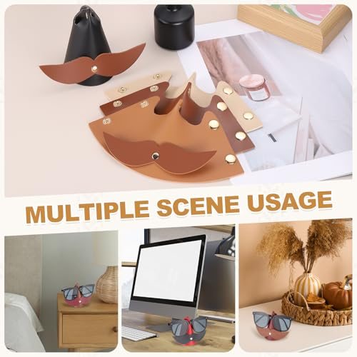 Beard Glasses Holder Cute Beard Brown/Black (Black/Wine Red) view 5
