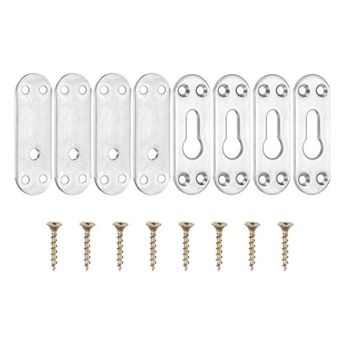 Bed Rail Brackets 3" Carbon Steel Adjustable Bed Rail Fasteners — PATIKIL