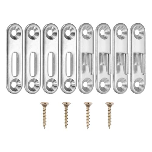Bed Rail Brackets 3", Carbon Steel Bed Rail Fasteners Hardware Single Hook — PATIKIL