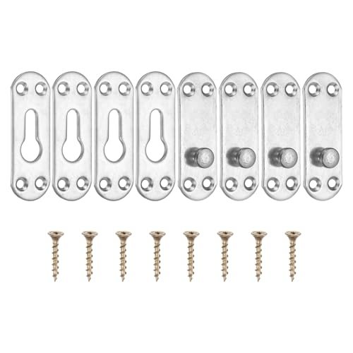 Bed Rail Brackets 3" Carbon Steel Bed Rail Fasteners Hardware — PATIKIL