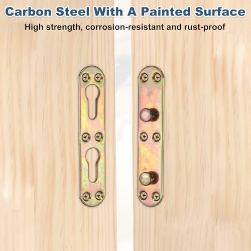 Bed Rail Brackets 5" Carbon Steel Fasteners Hardware Colorful view 3