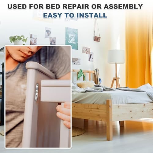 Bed Rail Hooks 4" Carbon Steel Plates Brackets Fasteners Hardware view 4
