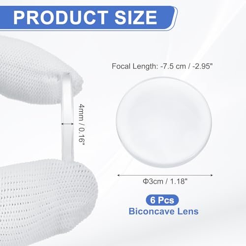 Biconcave Lens 3cm Dia. -7.5cm Focal Length Optical Lenses view 2