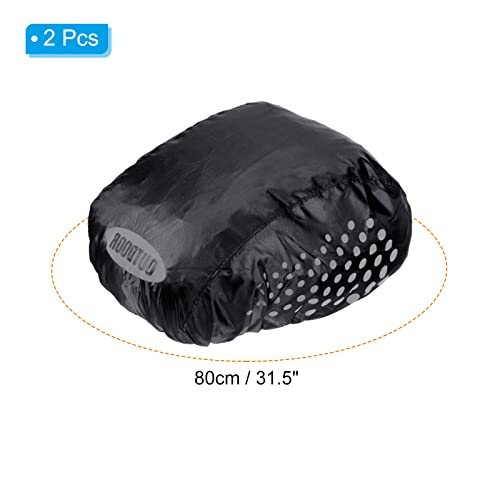 Bike Helmet Cover Motorcycle Helmet Rain Covers Black 2 Pack view 2