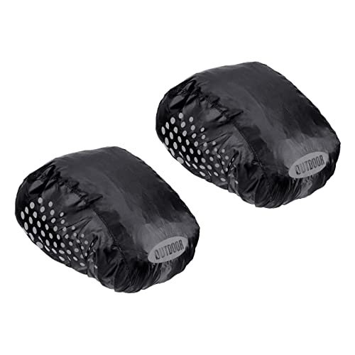 Bike Helmet Cover Motorcycle Helmet Rain Covers Black 2 Pack — PATIKIL