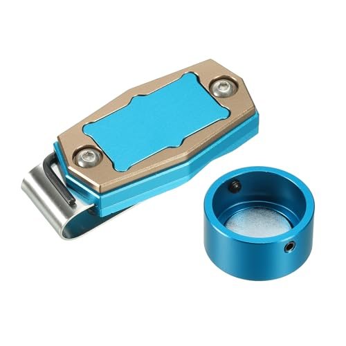 Billiard Magnetic Chalk Holder, Aluminum Alloy Pool Cue Chalk Case, Round — PATIKIL