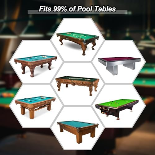 Billiard Pool Table Cover 8 Feet Oxford Waterproof Champagne, Outdoor view 5