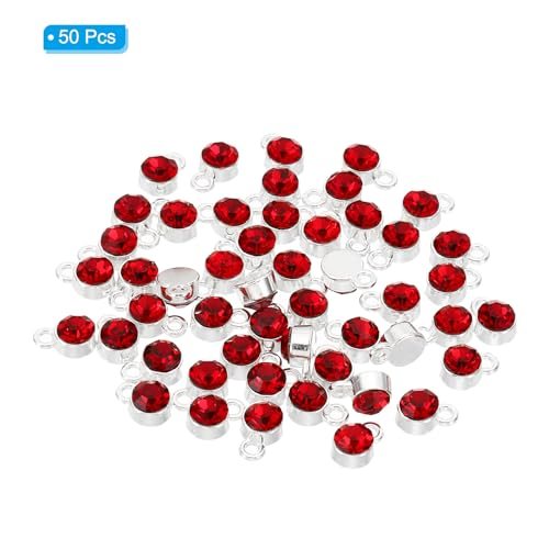 Birthstone Charm, Birthstone Beads Crystal Bracelet Charm Pendant view 3