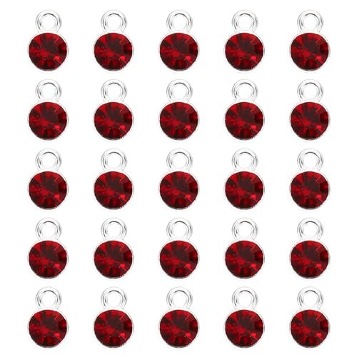 Birthstone Charm, Birthstone Beads Crystal Bracelet Charm Pendant — PATIKIL