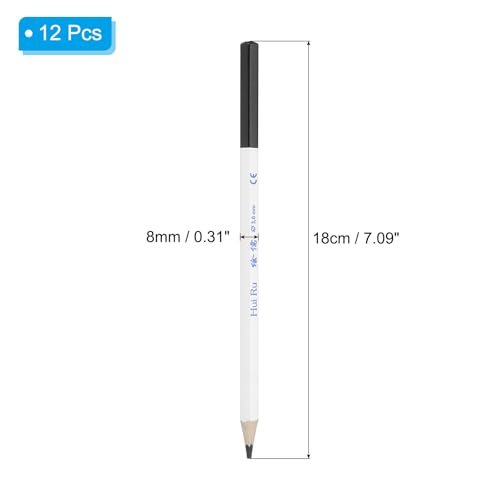 Black Colored Pencils Set, 12 Pcs Oil Color Pencils Wooden Coloring view 2
