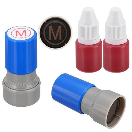 Blue, Character Teacher Ink Initial Stamp — PATIKIL