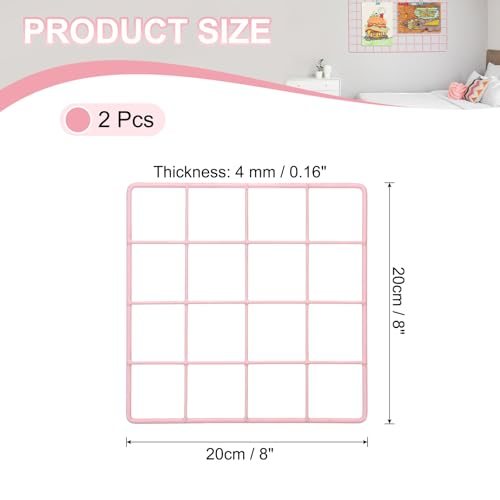 Board Photo Pictures Memo Display Grid Panels Hanging Organizer Wall view 2