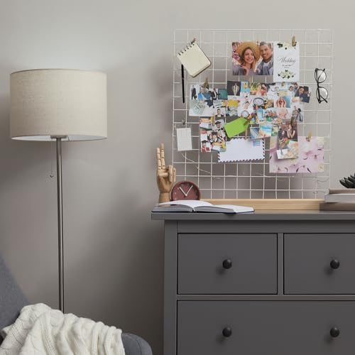 Board Photo Pictures Memo Display Grid Panels Hanging Organizer Wall view 5