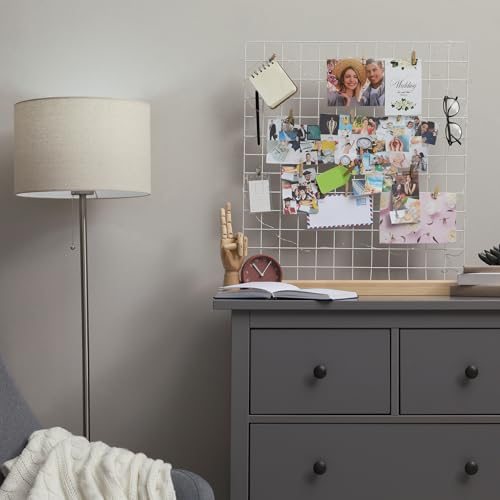 Board Photo Pictures Memo Display Grid Panels Hanging Organizer Wall view 2