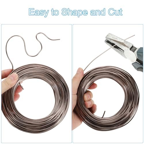 Bonsai Training Wire 3mm x 41ft Anodized Aluminum Brown view 4