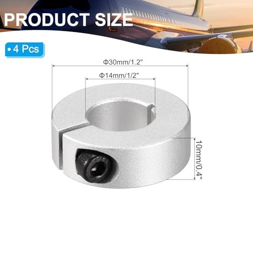 Bore 14mm Single Split Shaft Collar 30mm OD 10mm Thickness view 2