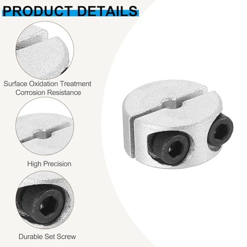 Bore 3mm Double Split Shaft Collar 16mm OD 19mm Thickness view 3
