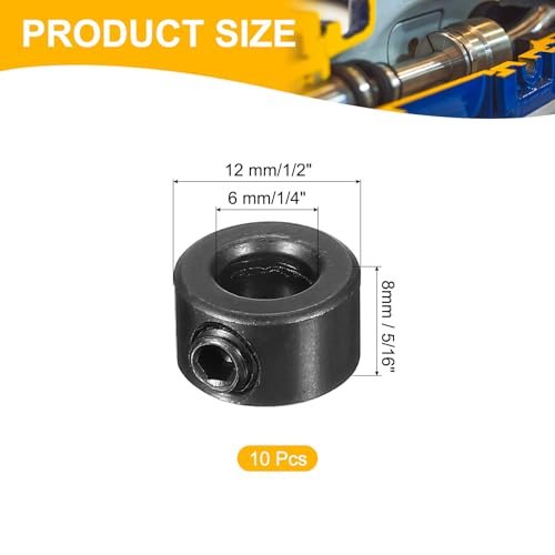 Bore 6 mm Shaft Collar 12 mm OD 8 mm Thickness view 2
