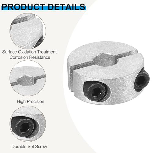 Bore 6mm Double Split Shaft Collar 20mm OD 8mm Thickness view 3