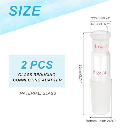Borosilicate Glass Adapter, Reducing Connecting Joint Connecting Adapter view 2