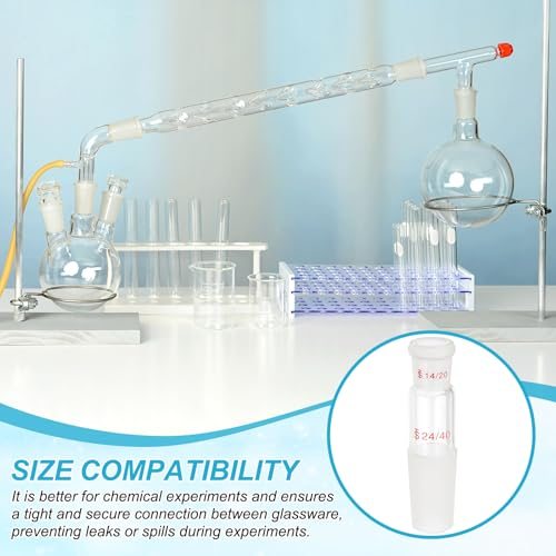 Borosilicate Glass Adapter, Reducing Connecting Joint Connecting Adapter view 4