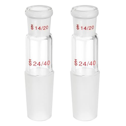 Borosilicate Glass Adapter, Reducing Connecting Joint Connecting Adapter — PATIKIL