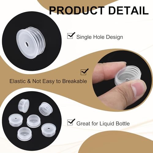 Bottle Adapter 0.83"/21mm Press in Plugs Clear 25Pcs view 3